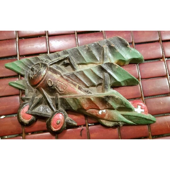 Vintage WWI French Newport Biplane & German Fokker Triplane Wall Art - Picture 3 of 5